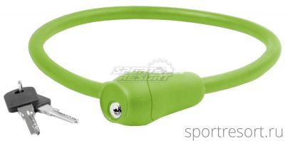 Велозамок M-Wave 12х600 мм S 12.6 S Cable Lock (с ключом) зеленый 5-231045