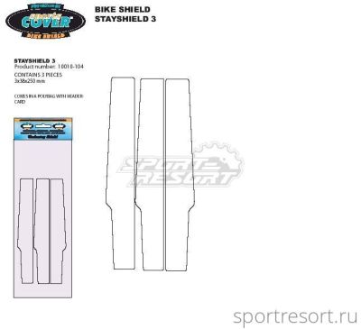 Набор наклеек на перья SportsCover Bikeshield Rearstay Shield 10010-104