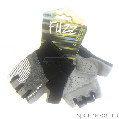 Велоперчатки FUZZ Racing Team D-Grip GEL (M) gray black 08-202303