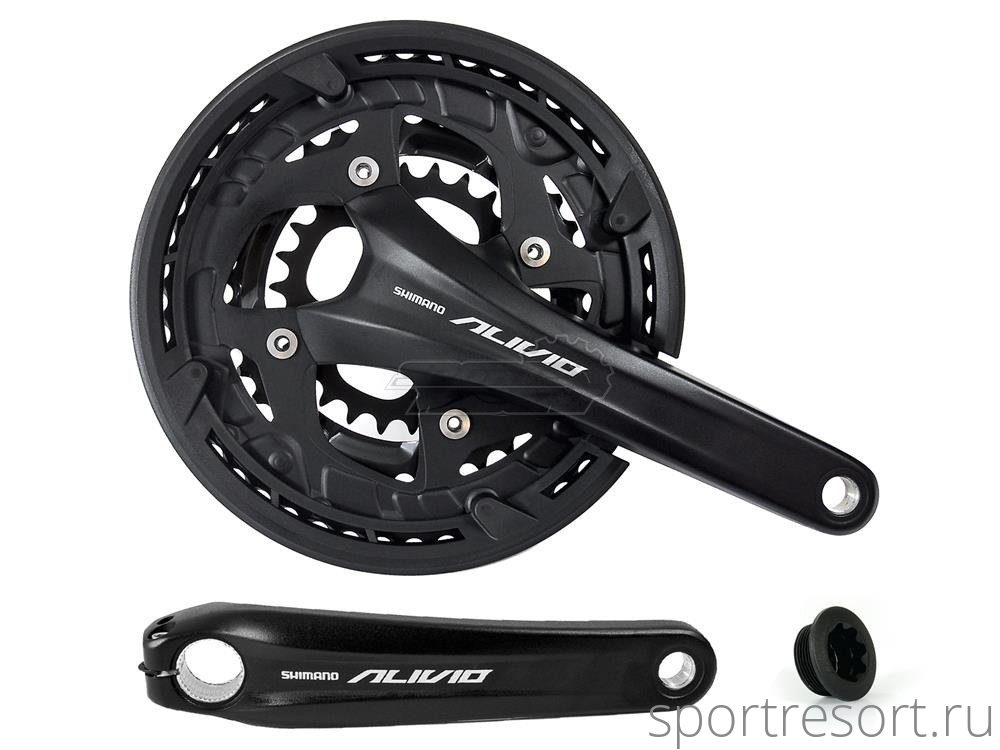 Alivio fc. Shimano FC-t551. Шатуны шимано аливио. Shimano FC-t801, 48x36x26t, 175mm, Chainguard. Шатун шимано 175 мм.