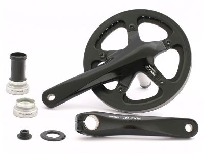 Система Shimano Alfine FC-S500 (39T, 170mm, защита двойная) черная