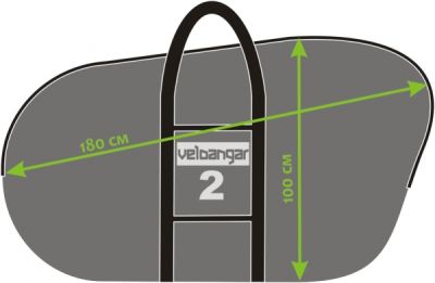 Чехол для велосипеда Veloangar №2 Черный с красными элементами v2-black-red