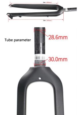 Вилка Toseek T800 29" черно-красная (карбоновая) 