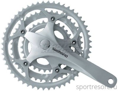 Система Shimano FC-2303 8ск (52/42/30T, 170mm, серебристая),без упак.