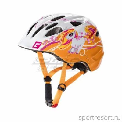 Велошлем Cratoni Akino Pony White-Orange Glossy S (49-53 cm) 112211B1