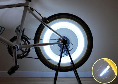 Ниппельный колпачок Led Wheel Light White (пара)