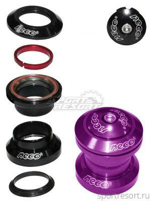 Рулевая колонка Neco H711AL (1-1/8") Purple