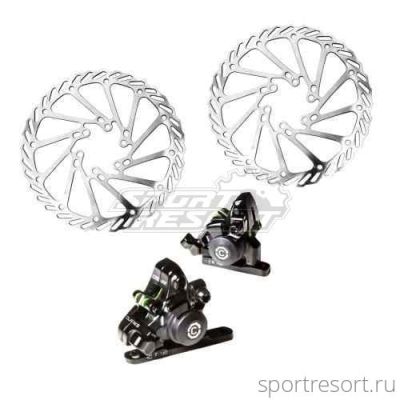 Комплект дисковых тормозов CLARKS CMD-28 Flat Mount Mechanical Disc Brake Set 