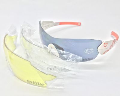 Велосипедные очки Catlike SHADOW White/Orange 612513