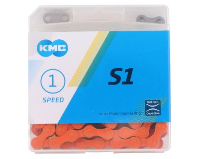 Цепь KMC S-1 (1ск,112зв) Orange