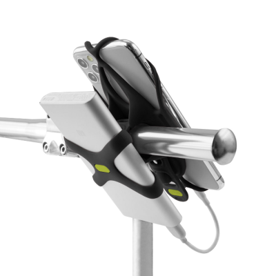Крепеж для смартфона на вынос BONE BIKE TIE PRO 4 + POWER STRAP Black 07-200620