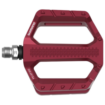 Педали Shimano PD-EF202 Flat Pedals Red