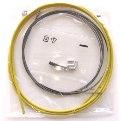 Набор тросов и оплеток для переключения Shimano Road SP41 (желтый)