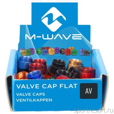 Ниппельный колпачок M-Wave Valve Cap Flat A/V (упаковка 50 штук)