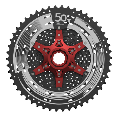 Кассета SunRace CSMX80 (11ск, 11-50T) Black Chrome