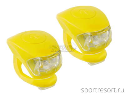 Комплект фонарей M-Wave Cobra IV Battery Flashing Light Set желтые 5-220636