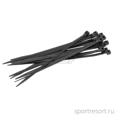 Стяжка кабельная 3.5х200 мм черная (10 штук)