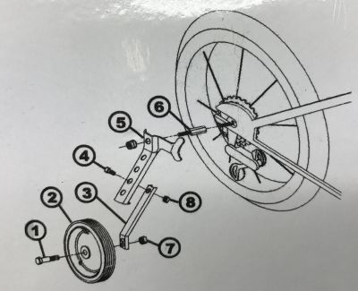 Боковые колеса для велосипедов 24 - 26 (VLX-TW24-26) VLX-TW24-26