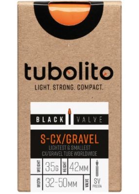 Велокамера Tubolito S-Tubo CX/Gravel 700Cx32-50 F/V-42мм (черный ниппель)