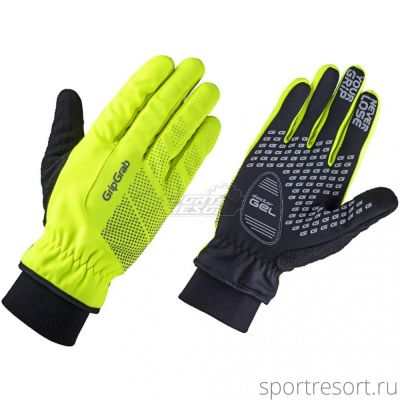 Велоперчатки GripGrab Ride Windproof Hi-Vis Thermal Glove Fluo Yellow M (9) 1068