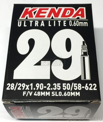 Велокамера Kenda 29x1.9-2.35 (50/58-622) Ultra Lite F/V-48mm