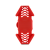 Крепеж для смартфона на руль BONE BIKE TIE PRO 2 Red 07-180021