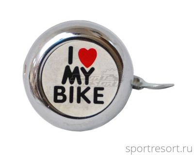 Звонок M-Wave Steel "I love my bike" 00-170691