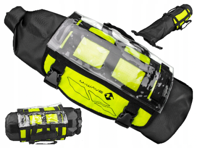 Велосумка на руль M-Wave Bikepacking Handlebar Bag Black/Yellow 122637