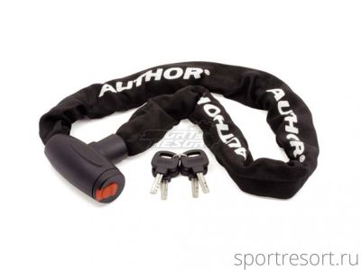 Велозамок Author ACHL-55 8х900 мм цепь с ключами (черный) 8-17062020