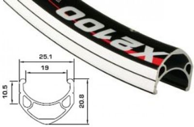 Обод Alexrims X2100 26" (559x19mm) 32H Black