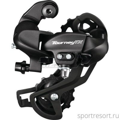 Переключатель задний Shimano Tourney RD-TX800 (7/8ск, на петух, черный)