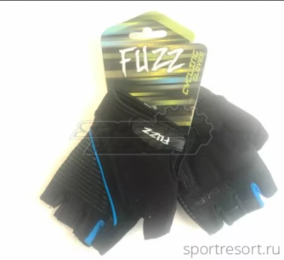 Велоперчатки FUZZ Comfort D-Grip GEL (S) black blue 08-202342