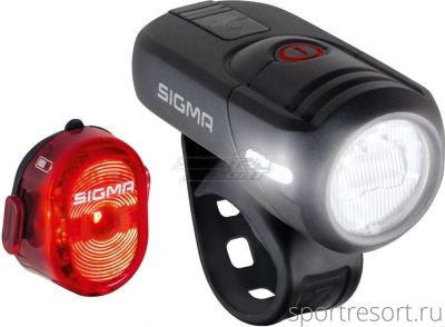 Комплект фонарей Sigma AURA 40 Lux / NUGGET II RL 4-017460
