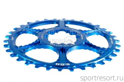 Звезда a2z Narrow-Wide SRAM Direct mount 34T Blue