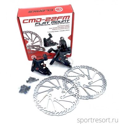 Комплект дисковых тормозов CLARKS CMD-22 Flat Mount Mechanical Disc Brake Set 