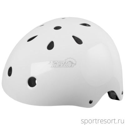 Велошлем M-Wave LAUNCH BMX Helmet glossy white (M 54-58cm) 731183
