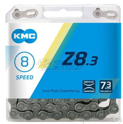 Цепь KMC Z-8.3 (8ск,114зв) Silver/Gray