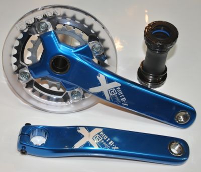 Система FSA MOTO-X (32/22T, 175mm, Blue)