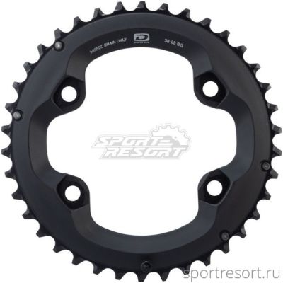 Звезда Shimano Deore 38T-BG BCD96 для M6000-2 38-28T