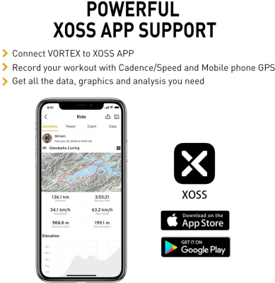 Датчик скорости/каденса XOSS VORTEX ANT+/BLE4 X-VORTEX