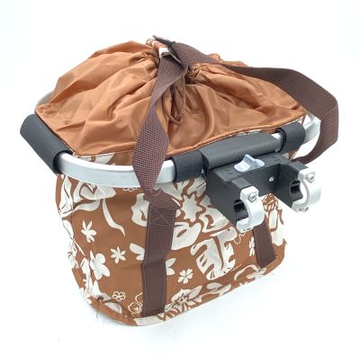 Корзина на руль REX Transformer Bag (съемная) коричневая 0699