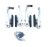 Тормоза Promax V-Brake Set Silver (комплект)