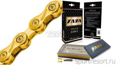 Цепь Taya TOLV-121 GST (12ск,126зв) Ti-Gold
