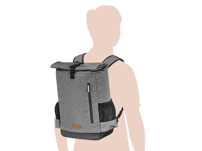 Рюкзак IBERA IB-SF3 Bike Pannier–Backpack Grey IB-SF3