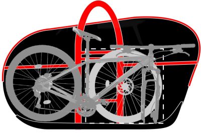 Чехол для велосипеда Veloangar №32 (с карманом под колесо) Серый с голубыми элементами V32new-grey-blue