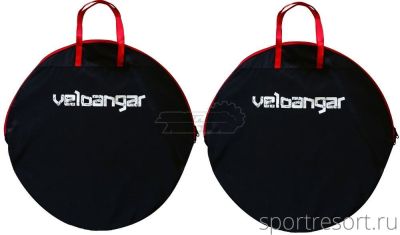 Чехлы для колёс велосипеда Veloangar №55 (пара) Черный с красным Veloangar №55