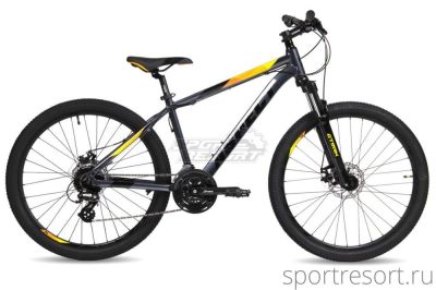 Велосипед Aspect Ideal 26" (2023) 14.5" серо-оранжевый Ideal-26-GR-OR-2023