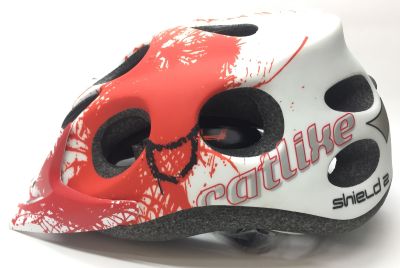 Велосипедный шлем Catlike SHIELD 2 White/Red multisize 0117046MTCV