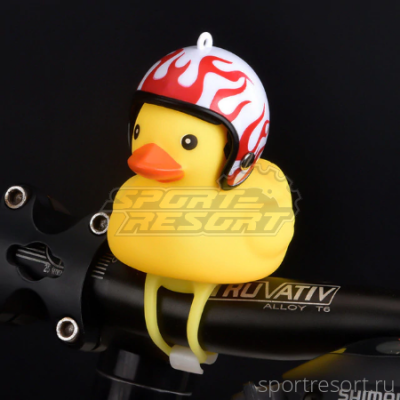Сигнал с подсветкой Bicycle Duck Bell Flame Helmet SJ1434J