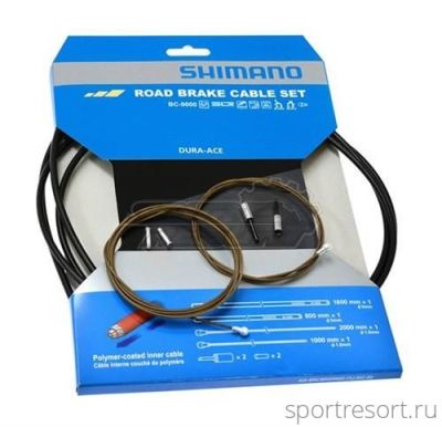 Набор тросов и оплеток для торможения Shimano Dura-Ace Bc-9000 Road Brake Cable Set Black